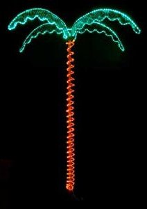 7' Deluxe Rope Light LED Palm Tree