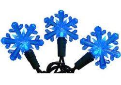 LED Snowflake Christmas Lights