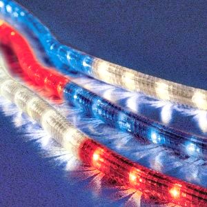 Red, White and Blue Rope lighting