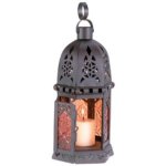 Amber Glass Moroccan Lantern