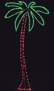 Lighted Christmas Display 633 LED Palm Tree LED