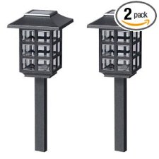 Malibu Outdoor Solar-Powered Mission Lights 2 Pack